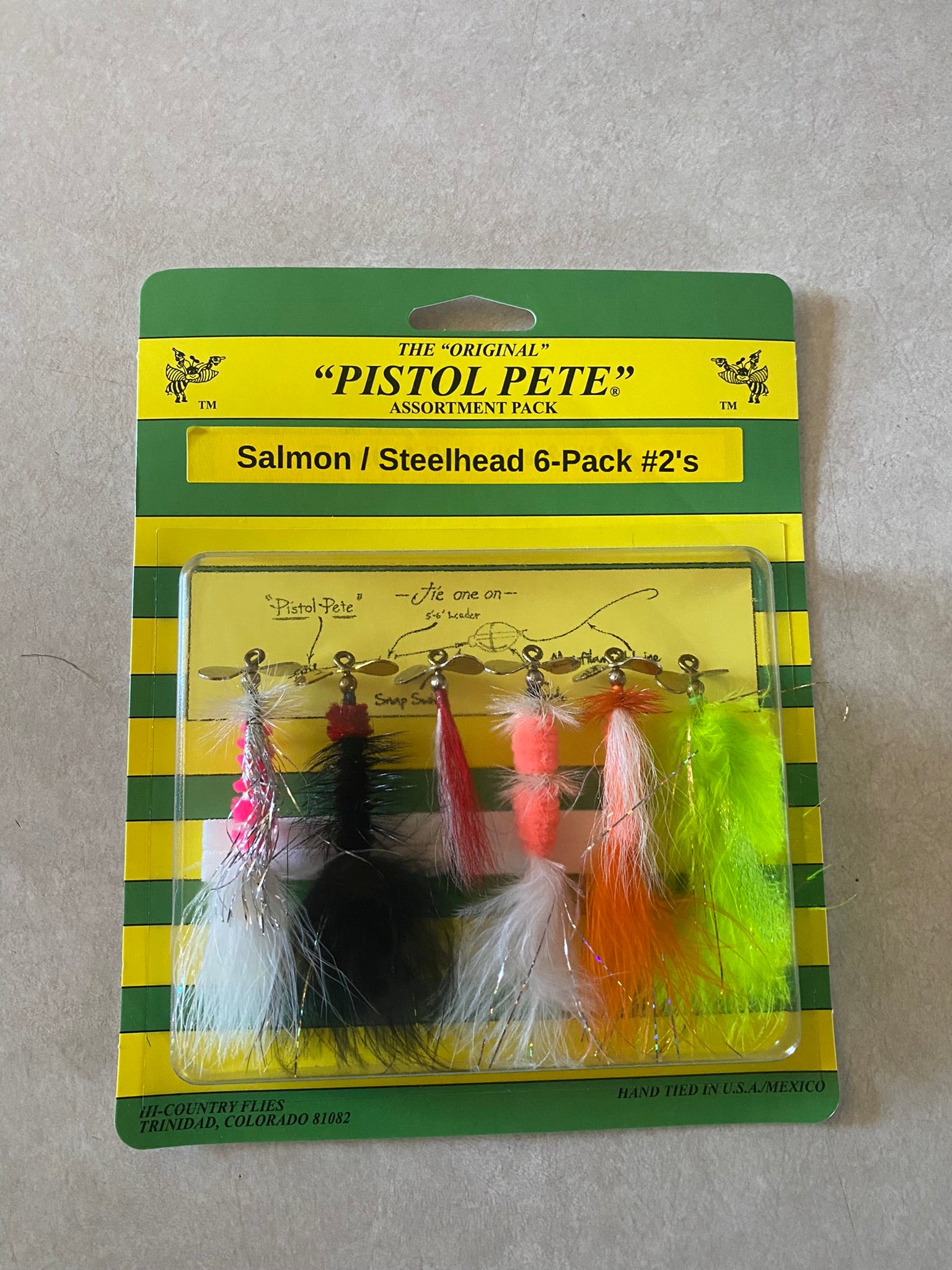doce peters but fly peter fishing lures Salmon/Steelhead 6-Pack (size #2's)