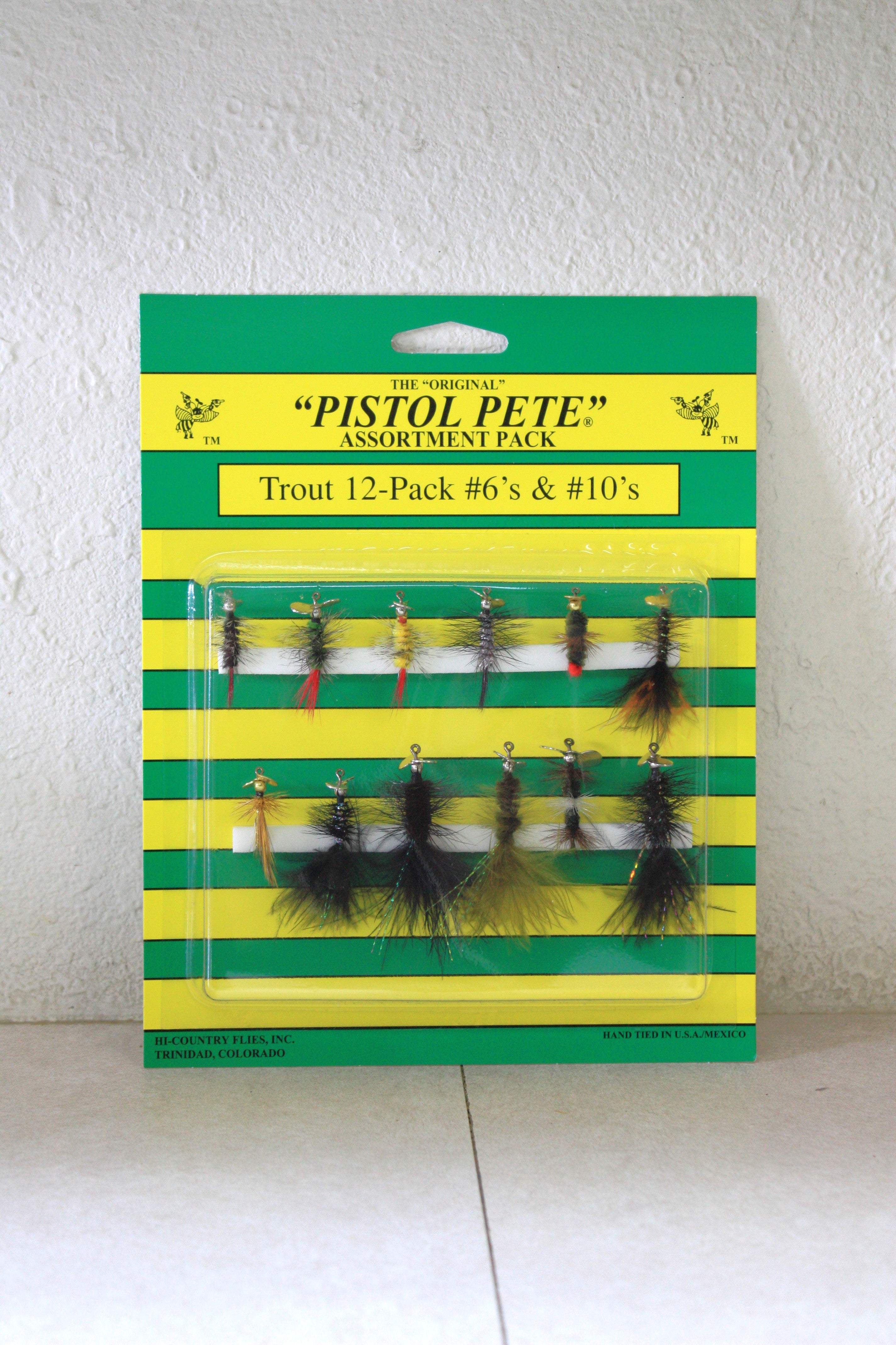 assortment of trout lures Trout 12-Pack (size #6's and #10's) – Hi Country Flies