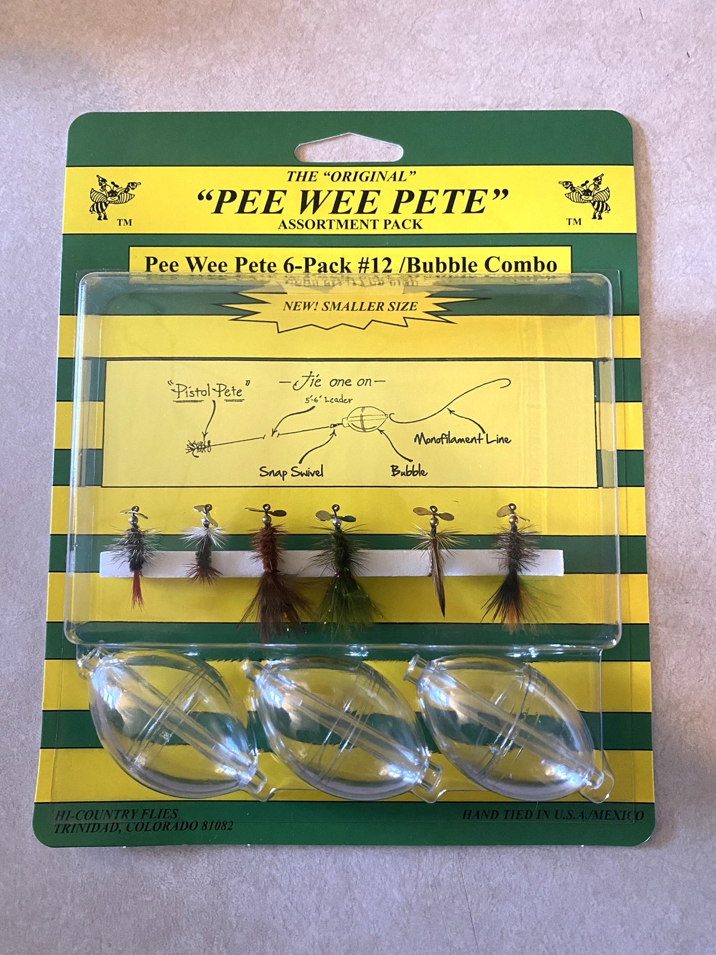 Pee Wee 6-Pack #12/Bubble Combo (size #12's)