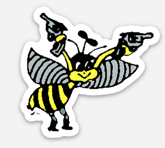 Pistol Pete Bee Sticker